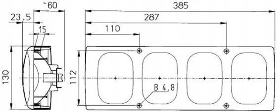 LAMPA TYŁ KAMPER PRZYCZEPA PRAWA LEWA JOKON