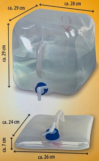 KANISTER 20L SKŁADANY Z KRANIKIEM