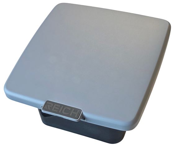 GNIAZDO SERWISOWE ZEWNĘTRZNE SMART SUPPLY POJEDYŃCZE SZARY MAT h127x130 mm