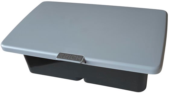 GNIAZDO SERWISOWE ZEWNĘTRZNE SMART SUPPLY PODWÓJNE SZARY MAT h127x130 mm