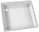 BRODZIK 65x65x9 cm BIAŁY