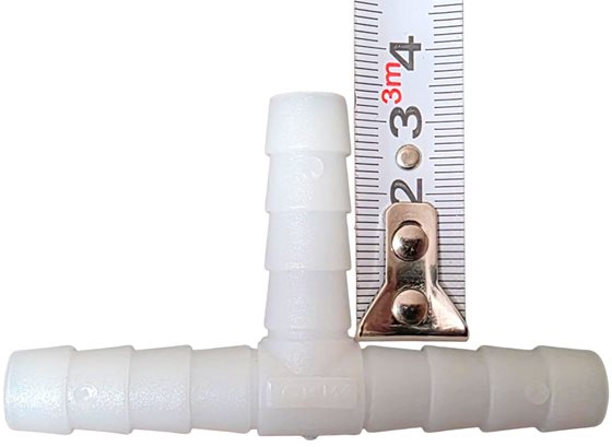 ŁĄCZNIK PRZEWODÓW WODY 10 mm TRÓJNIK "T"