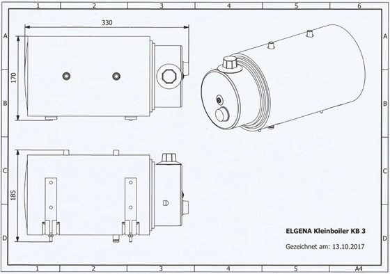BOJLER ELGENA 3L KB3 230V/660W