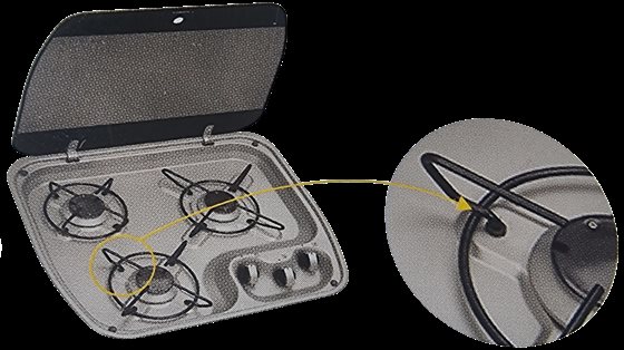 NAKŁADKI DO KUCHENKI GAZOWEJ GUMOWE 8 szt.