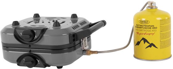KUCHENKA GAZOWA CAMP4 FLAP'N'COOK SŁADANA NA KARTUSZ 2x2,3kW