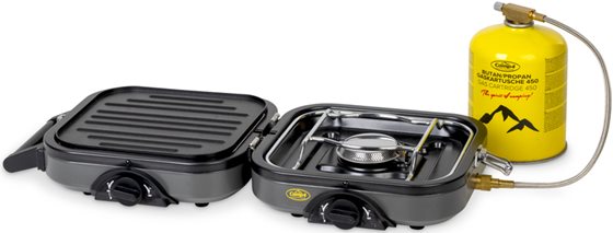 KUCHENKA GAZOWA CAMP4 FLAP'N'COOK SŁADANA NA KARTUSZ 2x2,3kW