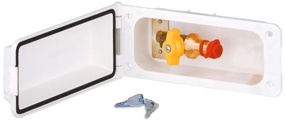 GNIAZDO GAZU ZEWNĘTRZNE 215x95 mm GOK Z ZAMKIEM BIAŁE