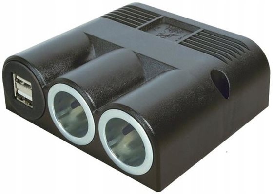 ADAPTER 12-24V 16A 2x USB 2x2,5A