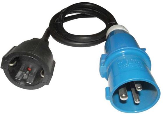 PRZYŁĄCZE CEE 1,5 m 230V-CEE PROSTE MĘSKIE ADAPTER