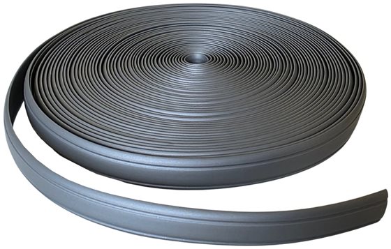 PROFIL MASKUJĄCY SZYNĘ KEDROWĄ SREBRNY 12 mm 10 m