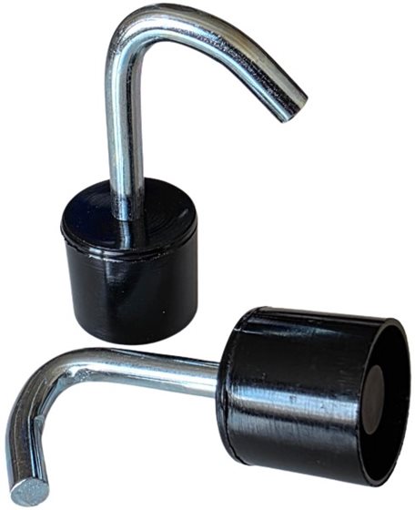 HAK RURKI STELAŻA PRZEDSIONKA 22 mm 2 szt.