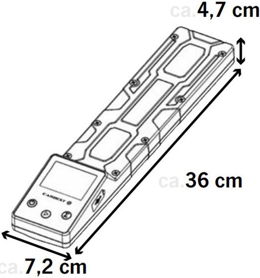 WAGA DO KONTROLI MASY PRZYCZEPY KAMPERA CARBEST 1500 kg