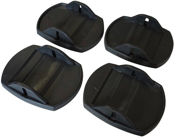 STOPKI POD NOGI PRZYCZEPY 4 szt. CARBEST CZARNE OUTLET