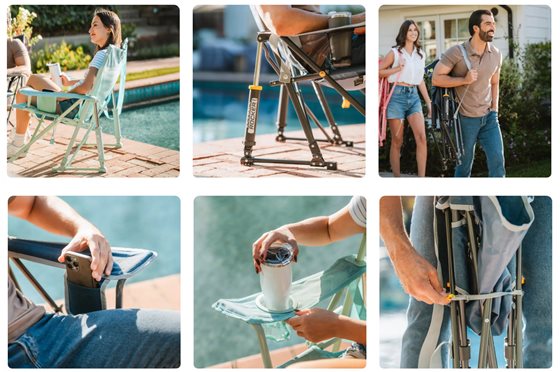 KRZESŁO GCI KICKBACK ROCKER BUJANE