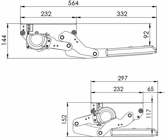 STOPIEŃ WEJŚCIOWY LIPPERT S 550 POJEDYŃCZY
