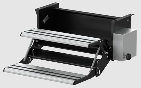 STOPIEŃ WEJŚCIOWY LIPPERT PODWÓJNY 12V 48 cm
