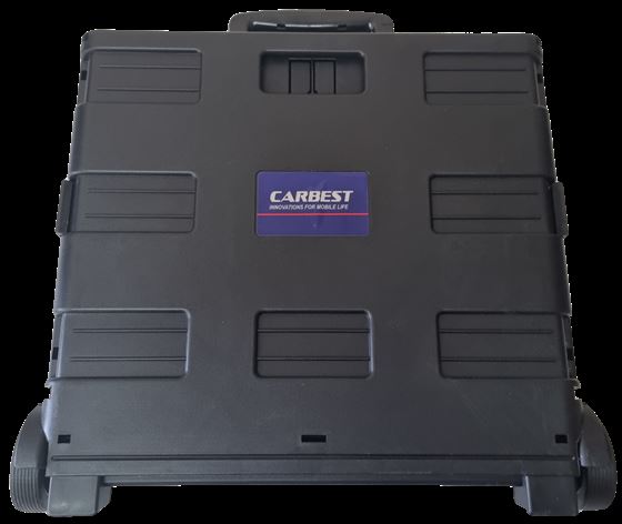 WÓZEK NA ZAKUPY CAMP4 SKŁADANY CZARNY