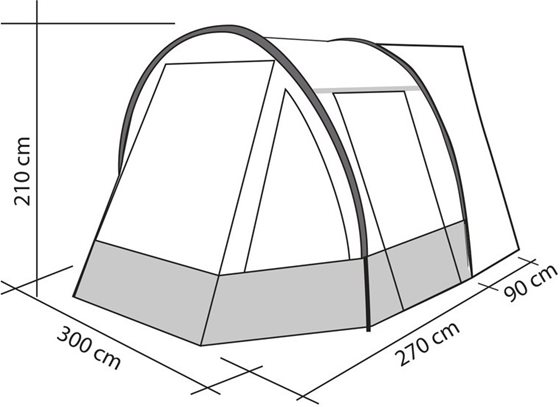 PRZEDSIONEK REIMO TENT TOUR EASY h180-200 cm