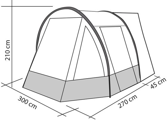 PRZEDSIONEK REIMO TENT TOUR EASY YOUNG 2 h180-200 cm
