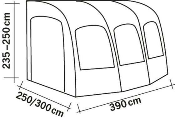 PRZEDSIONEK REIMO TENT TAVIRA AIR 390 235-250cm