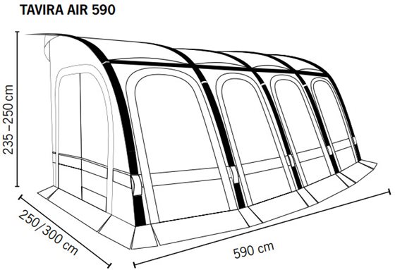 PRZEDSIONEK REIMO TENT TAVIRA AIR 590 235-250cm