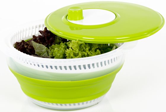 SUSZARKA DO SAŁATY CAMP4 WIRÓWKA SKŁADNA MISKA Z SITKIEM  3w1