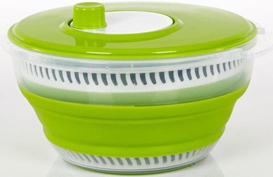 SUSZARKA DO SAŁATY CAMP4 WIRÓWKA SKŁADNA MISKA Z SITKIEM  3w1