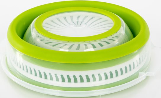 SUSZARKA DO SAŁATY CAMP4 WIRÓWKA SKŁADNA MISKA Z SITKIEM  3w1