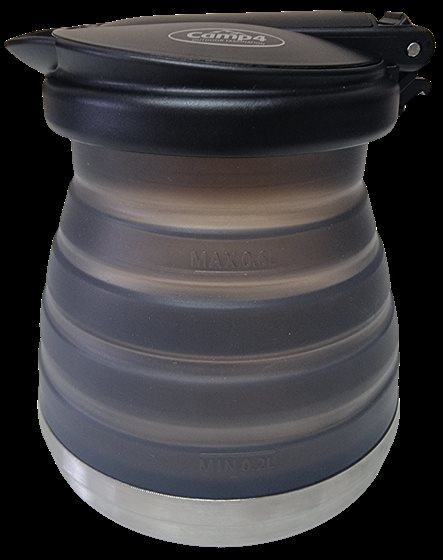 CZAJNIK CAMP4 SILIKON SKŁADANY CZARNY 0,8L