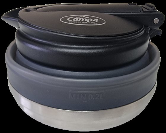 CZAJNIK CAMP4 SILIKON SKŁADANY CZARNY 0,8L