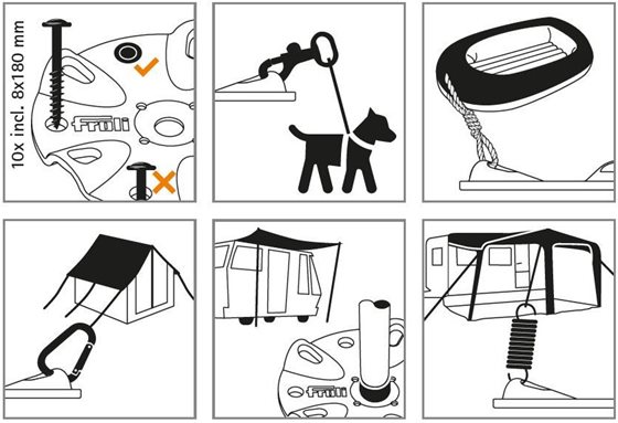 PŁYTA KOTWIĄCA FROLI śr.14 cm 2 szt.