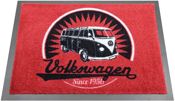 VW COLLECTION BULLI WYCIERACZKA VINTAGE BUS CZERWONA