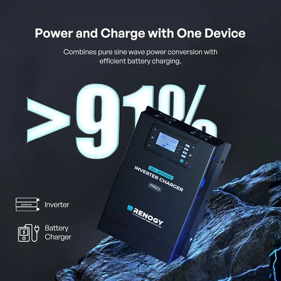 PRZETWORNICA RENOGY 2000W +AC/DC 80A +BT