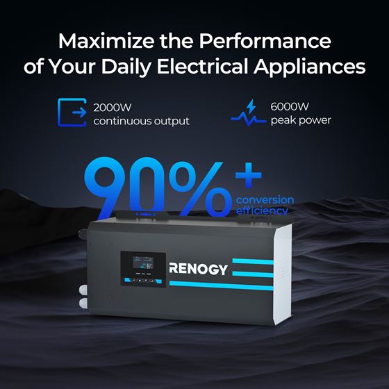 PRZETWORNICA Z ŁADOWARKĄ RENOGY 60A 2000W/6000W