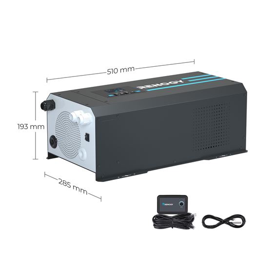 PRZETWORNICA Z ŁADOWARKĄ RENOGY 60A 2000W/6000W