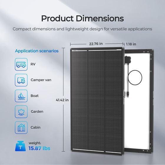 PANEL FOTOWOLTAICZNY 120W SHADOWFLUX RENOGY