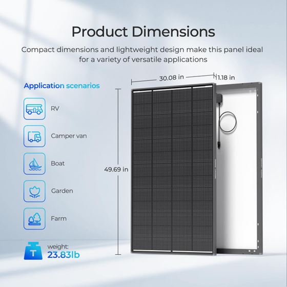 PANEL FOTOWOLTAICZNY 200W SHADOWFLUX RENOGY