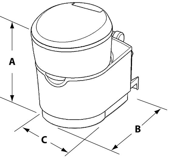 TOALETA THETFORD C223-S DO ZABUDOWY BIAŁA OUTLET