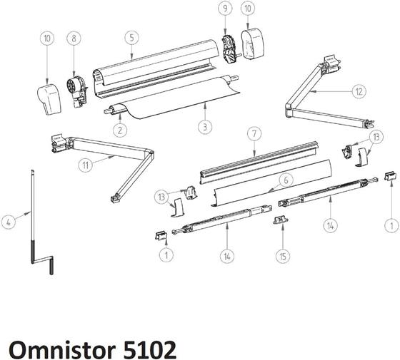 KORBA MARKIZY THULE OMNISTOR 5102 VW T5