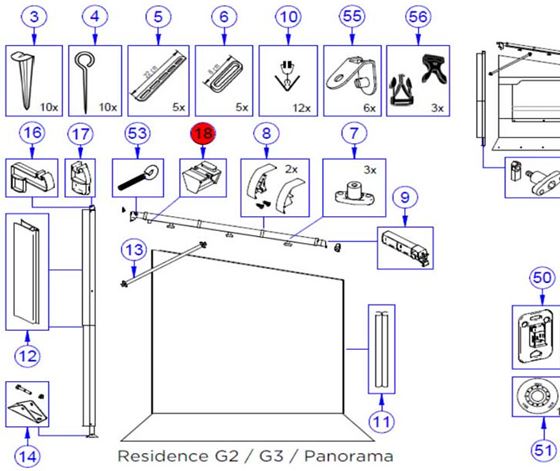 ELEMENT PRZEDSIONKA THULE RESIDENCE G2/G3/PANORAMA