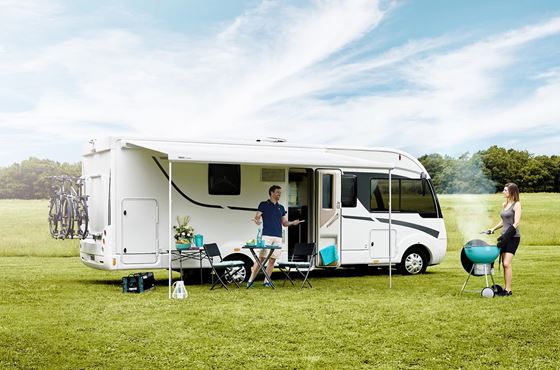 MARKIZA 450 cm THULE OMNISTOR 5200 BIAŁA MYSTIC GREY