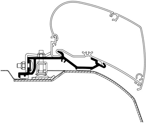 ADAPTER MARKIZY THULE DUCATO DACHOWY 07-