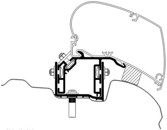 ADAPTER MARKIZY THULE VW CRAFTER 17- DACHOWY