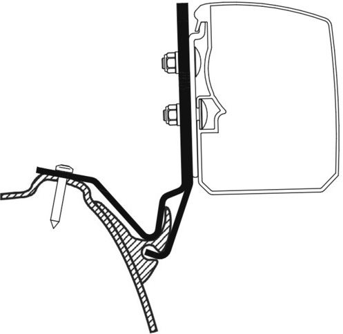 ADAPTER MARKIZY THULE 4200 WESTFALIA KEPLER ONE/FIVE/SIX LHD