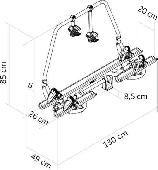 BAGAŻNIK ROWEROWY THULE CARAVAN SUPERB XT SHORT CZARNY