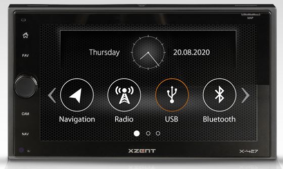 RADIO STACJA MULTIMEDIALNA XZENT X-427 6.5" 2-DIN