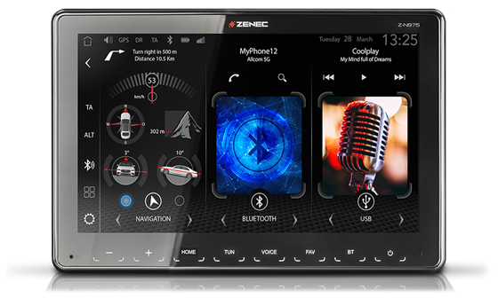 RADIO STACJA MULTIMEDIALNA ZENEC Z-N975 1-DIN 9" HD INFOTAINER