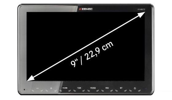 RADIO STACJA MULTIMEDIALNA ZENEC Z-N975 1-DIN 9" HD INFOTAINER